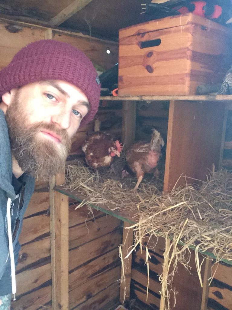 Me and chickens