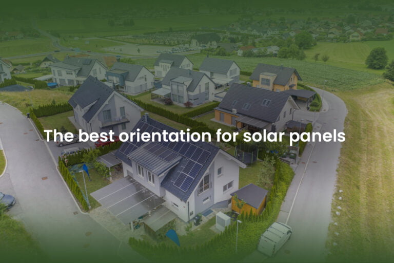 The best orientation for solar panels 