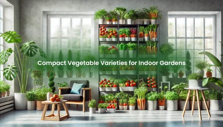 Indoor Garden with Compact Vegetables