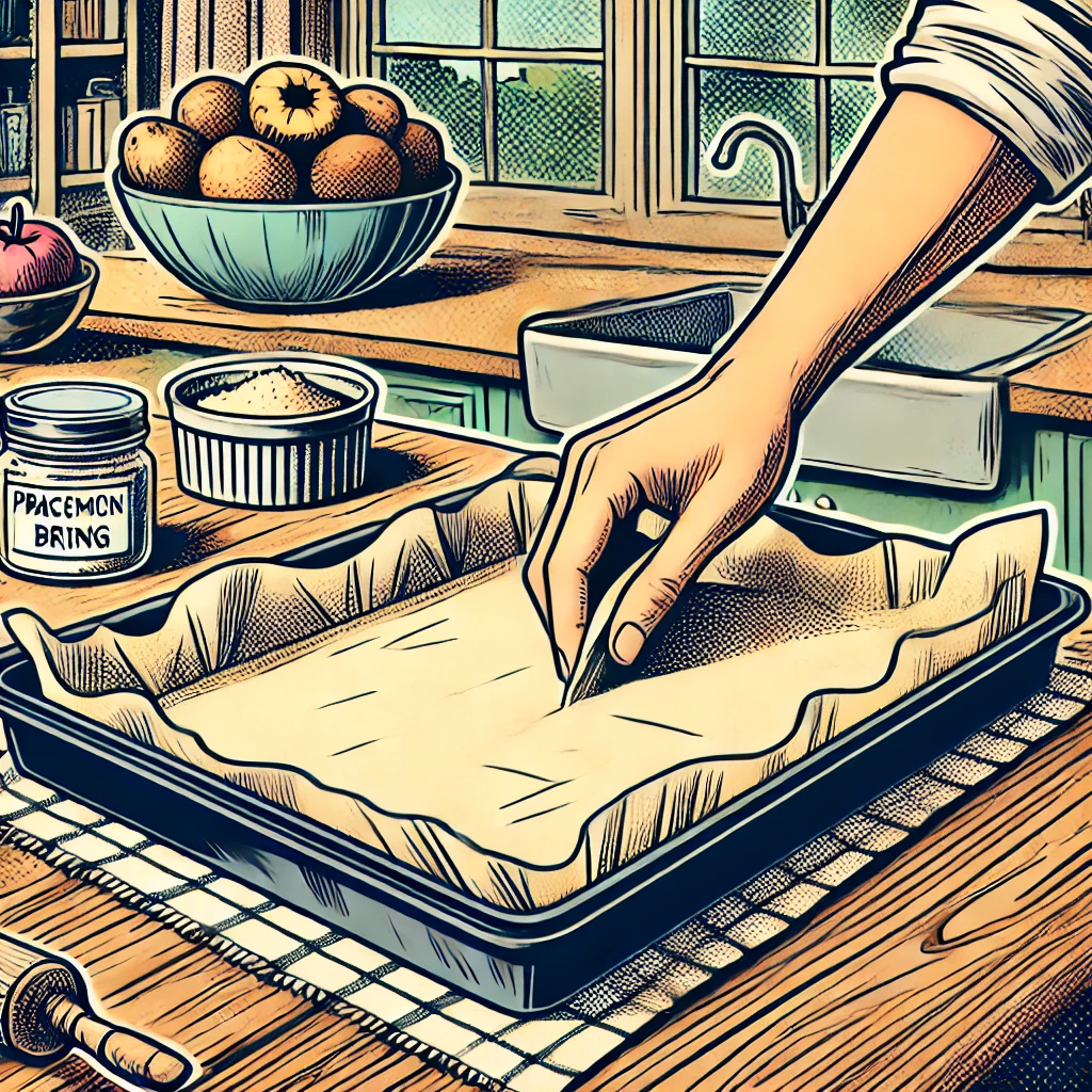 Comic-style illustration showing a wire rack and baking tray being prepared on a kitchen counter for sun drying grapes.