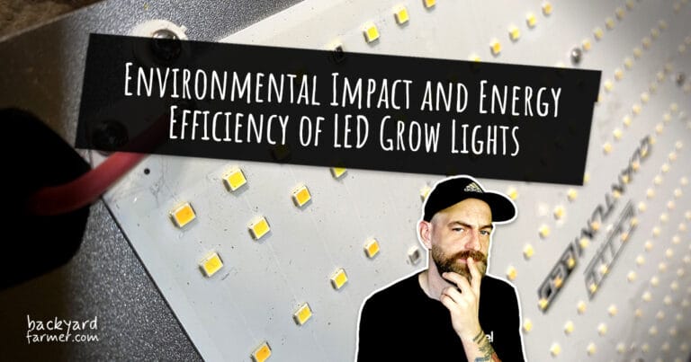 Environmental Impact and Energy Efficiency of LED Grow Lights