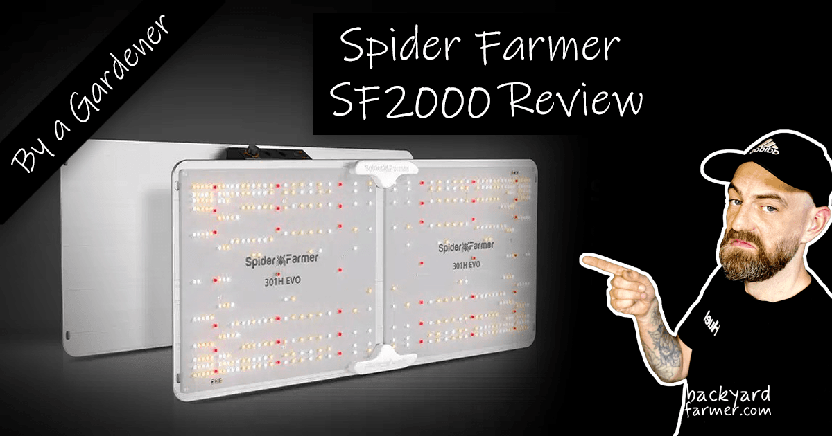 Spider Farmer SF-2000 Grow Light Review - The Backyard Farmer
