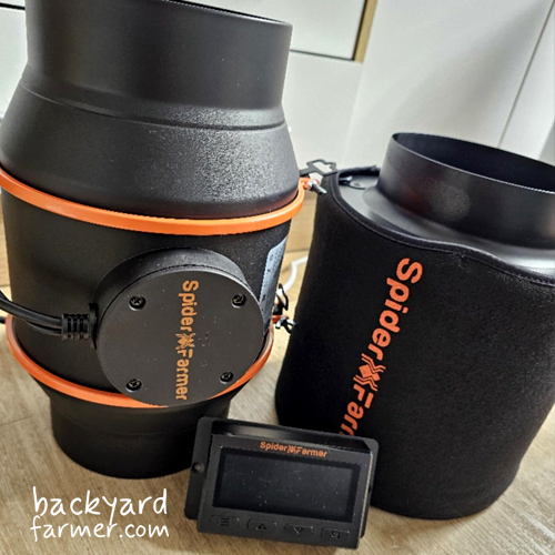 spider farmer inline fan and carbon filter kit