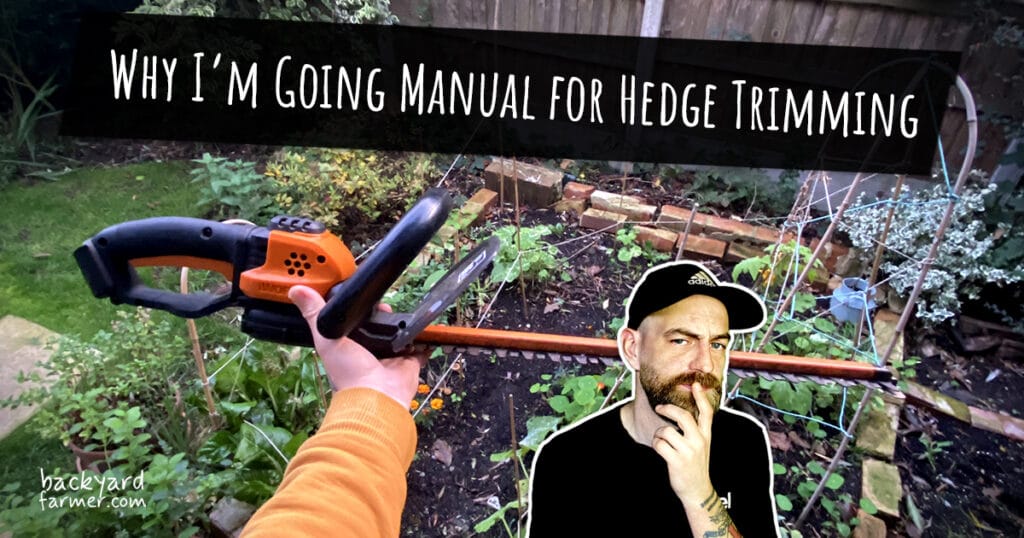Why I’m Going Manual for Hedge Trimming in 2026
