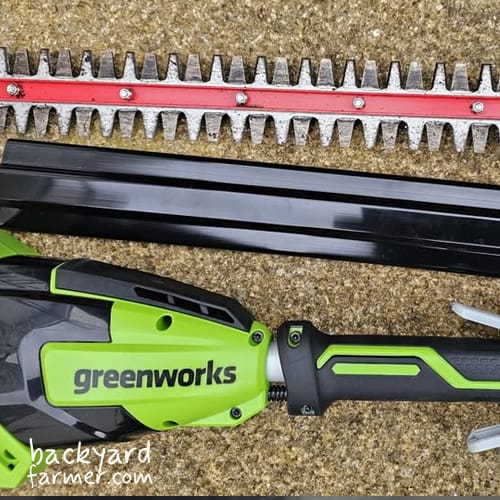 greenworks 40v cordless pole hedge trimmer