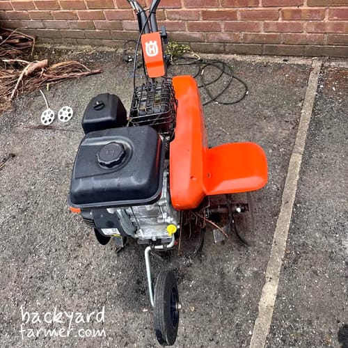 Husqvarna TF 325 in the yard